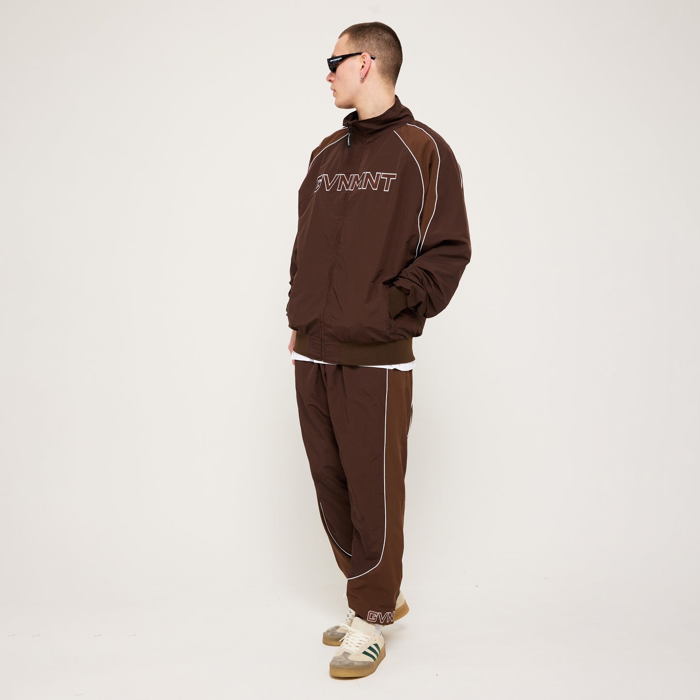 Chambers Track Top - Chocolate / Walnut