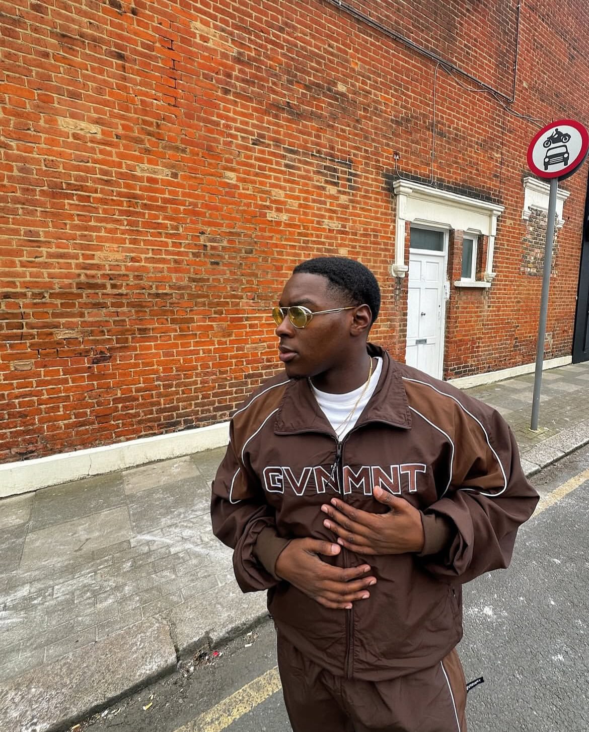 Chambers Track Top - Chocolate / Walnut