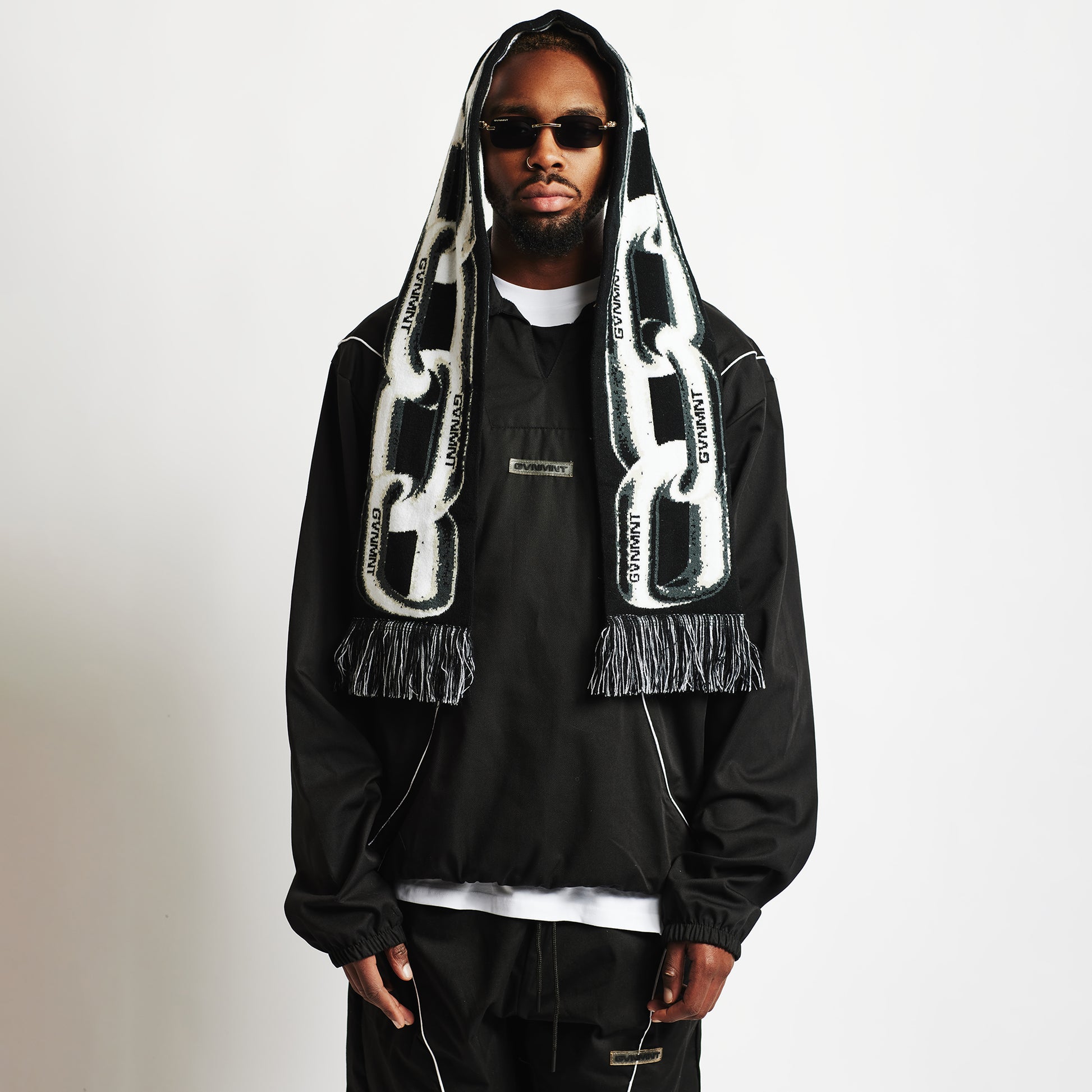 Chained Scarf - GVNMNT Clothing Co', European streetwear.